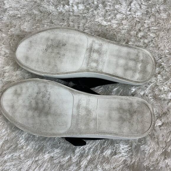 Rebecca Minkoff Suede Slides Black 9 - Picture 4 of 8